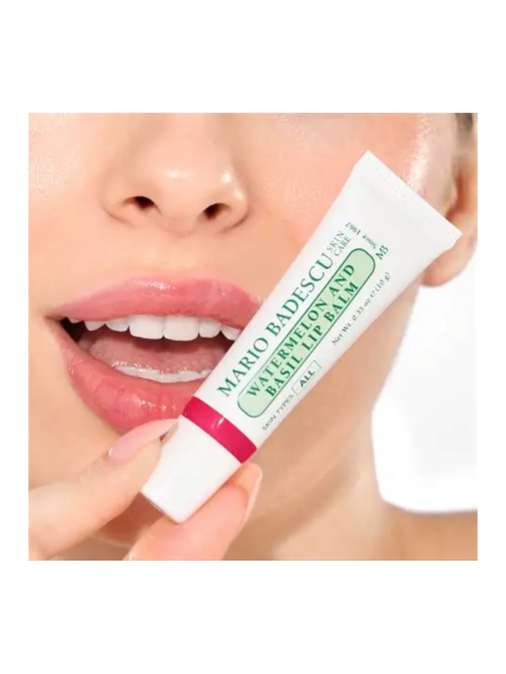 MARIO BADESCU Watermelon and Basil Lip Balm - .35 oz NIB